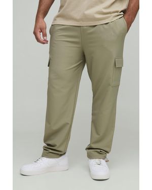 Technic Plus Elasticated Waist Al Stretch Skinny Cargo Pants - Green