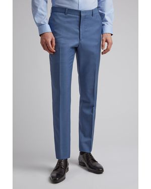 BoohooMAN Ted Baker Pick And Pick Slim Trousers - Blue
