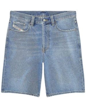 BoohooMAN Diesel Regular-short Medium Blue Shorts