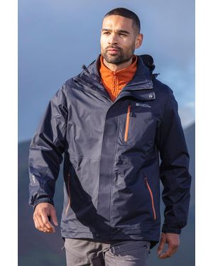 BoohooMAN Mountain Warehouse 'bracken' Extreme 3 In 1 Waterproof Jacket 10,000mm - Blue