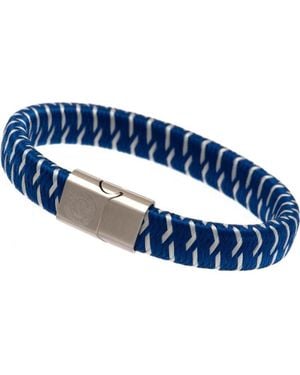 BoohooMAN Leicester City Fc Woven Bracelet - Blue