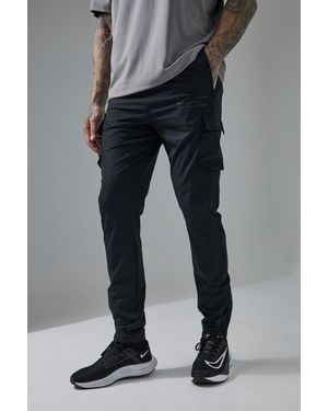 Technic Tall Active Gym Al Tapered Cargo Jogger - Black