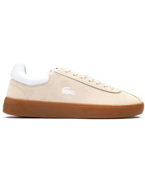 BoohooMAN Lacoste Baseshot Trainers - White