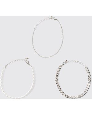 BoohooMAN Multi Bracelet Set - Blue