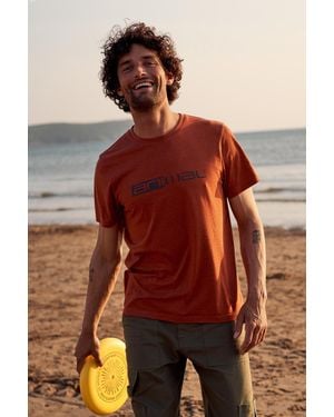 BoohooMAN Animal 'jacob' Short Sleeve Relaxed Fit Lightweight Casual Cotton T-shirt - Brown
