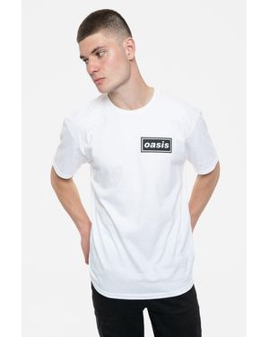 BoohooMAN Oasis Definitely Maybe Promo T Shirt - White