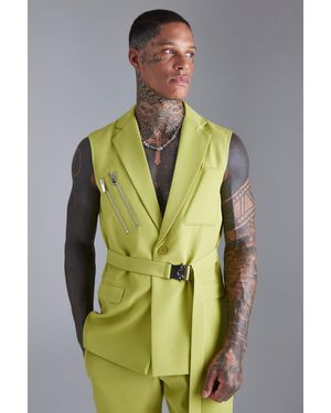 Boohoo Einreihige Anzugjacke - Grün