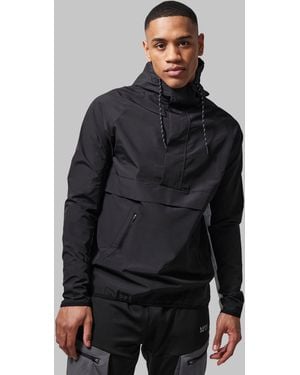 BoohooMAN Man Active Gym Regular Fit Windbreaker - Gray
