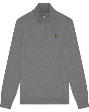 BoohooMAN Lyle & Scott Cotton Merino Jumper - Grey
