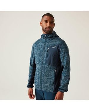 BoohooMAN Regatta 'alven' Hooded Fleece - Blue