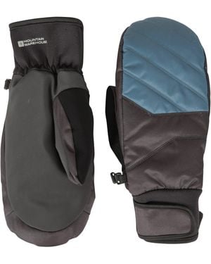 BoohooMAN Mountain Warehouse 'arctic Edge' Waterproof Breathable And Quick Drying Ski Mittens - Grey