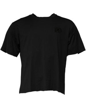 BoohooMAN Dolce & Gabbana Short Sleeve Crew Neck Tshirt - Black T-shirts