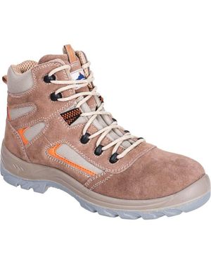 BoohooMAN Portwest Reno Suede Mid Cut Safety Boots - Pink