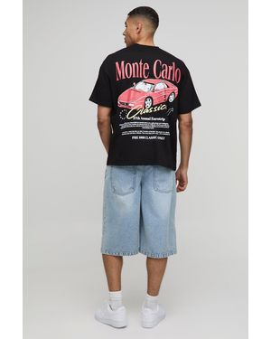 Boohoo Oversized Monte Carlo Cigar Club T-Shirt in White