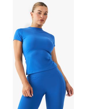 BoohooMAN Dsgn Studio Ultra Sculpt Short Sleeve Top - Blue