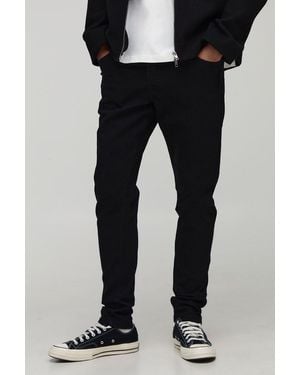Boohoo Skinny Washed Jeans - Negro