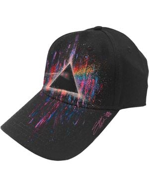BoohooMAN Pink Floyd Dsotm Pink Splatter Snapback Baseball Cap - Black