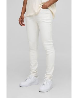 BoohooMAN Weiße Skinny Stretch Jeans