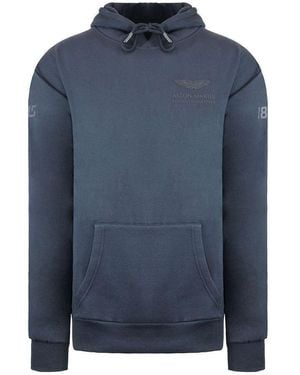 BoohooMAN Aston Martin F1 Official Team Long Sleeve Pullover Navy Blue Lance Stroll Driver Hoodie