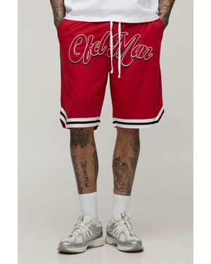 BoohooMAN Tall Ofcl Basketball Shorts - Red