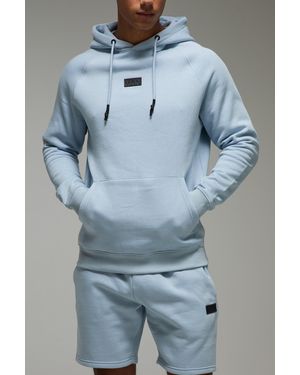 BoohooMAN Man Active Hoodie & Short Tracksuit - Blue