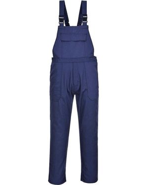 BoohooMAN Portwest Bizweld Bib And Brace Overall - Blue