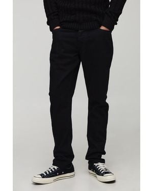 BoohooMAN Slim Rigid Washed Jeans - Black