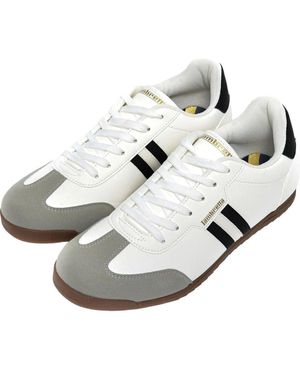 BoohooMAN Lambretta Tackle Trainers - Grey