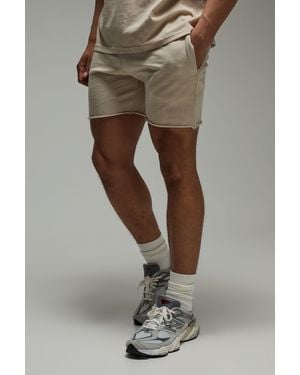 BoohooMAN Active Training Dept Washed 5Inch Short - Natural