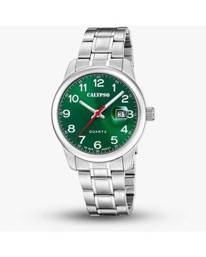 BoohooMAN Calypso Stainless Steel Watch K5860 - Green
