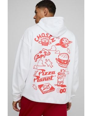 BoohooMAN Oversized Disney Toy Story License Hoodie - Gray