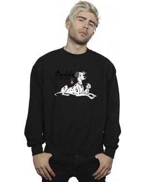 BoohooMAN Disney 101 Dalmatians Top Dog Sweatshirt - Black