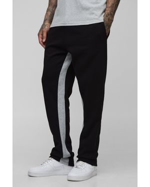 BoohooMAN Tall Slim Gusset Joggers - Black