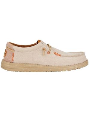 BoohooMAN Heydude 'wally Coastline Jute' Classic Slip On Shoes - Metallic