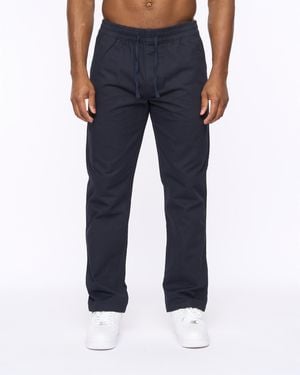BoohooMAN Crosshatch Blansmoore Trousers - Blue