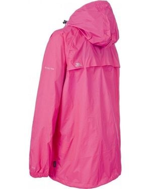 BoohooMAN Trespass Qikpac Waterproof Jacket - Pink