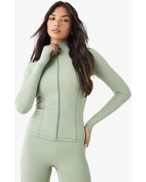 BoohooMAN Dsgn Studio Ultra Sculpt Sports Jacket - Green