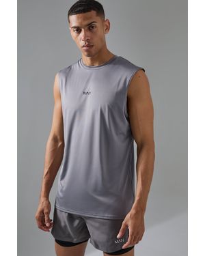 BoohooMAN Active Performance Pro Gym Tank - Grey