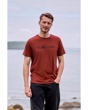 BoohooMAN Animal 'jacob' Short Sleeve Relaxed Fit Lightweight Casual Cotton T-shirt - Red