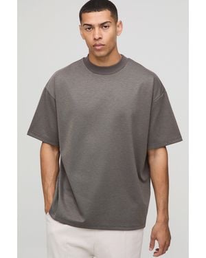 BoohooMAN Oversized Premium Super Heavyweight T-Shirt - Grey
