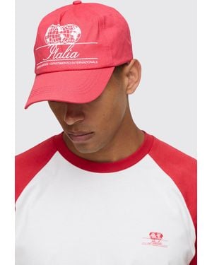 Boohoo Italia Cap - Red