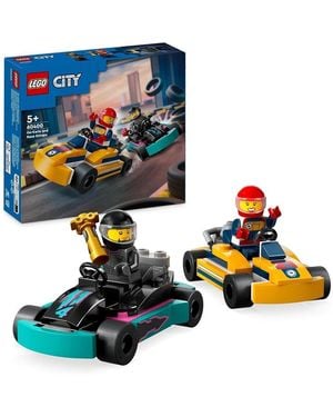 BoohooMAN Lego City Go Karts And Race Drivers - Blue