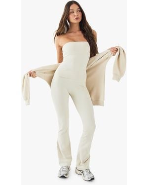 BoohooMAN Dsgn Studio Ultra Sculpt High Waist Yoga Legging - White