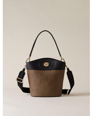 Borbonese Moonlight Borsa Secchiello Small - Neutro