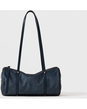 Borbonese Vis A Vis Bauletto Medium - Blu