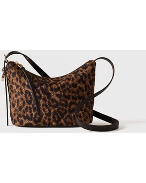 Borbonese Prive Tracolla Small - Marrone