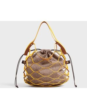 Borbonese Quid X Borsa A Mano - Metallizzato