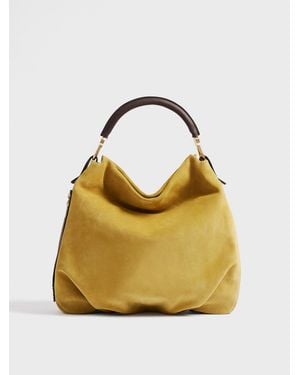 Borbonese Bice Borsa Hobo Medium - Giallo