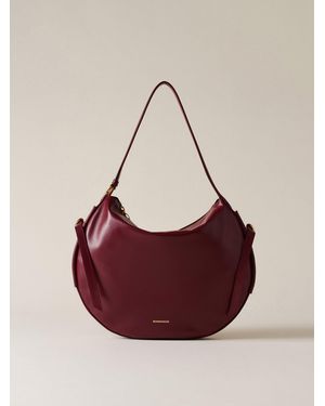 Borbonese Bridle Borsa Hobo Medium - Viola