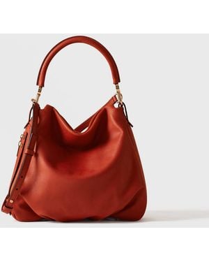 Borbonese Bice Borsa Hobo Small - Rosso